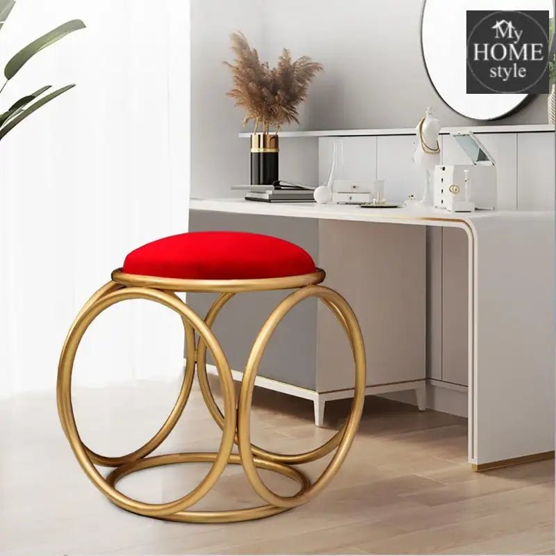 Round stool 1 Seater With Steel Stand - 369 - myhomestyle.pk