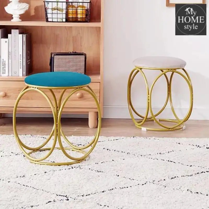 Round stool 1 Seater With Steel Stand - 489 - myhomestyle.pk