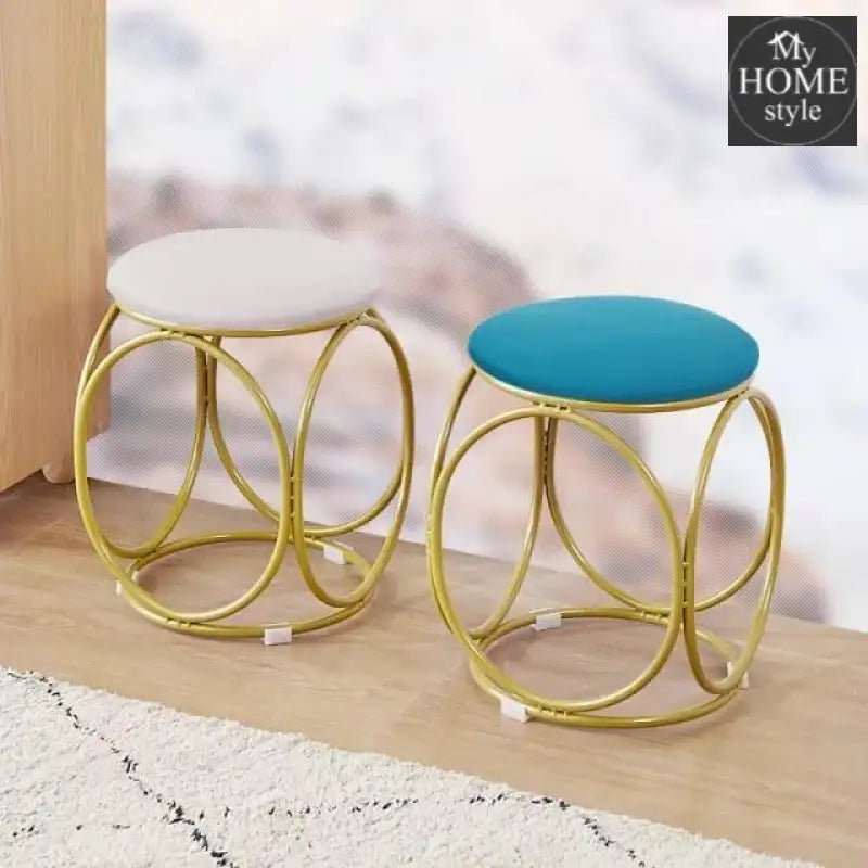 Round stool 1 Seater With Steel Stand - 489 - myhomestyle.pk