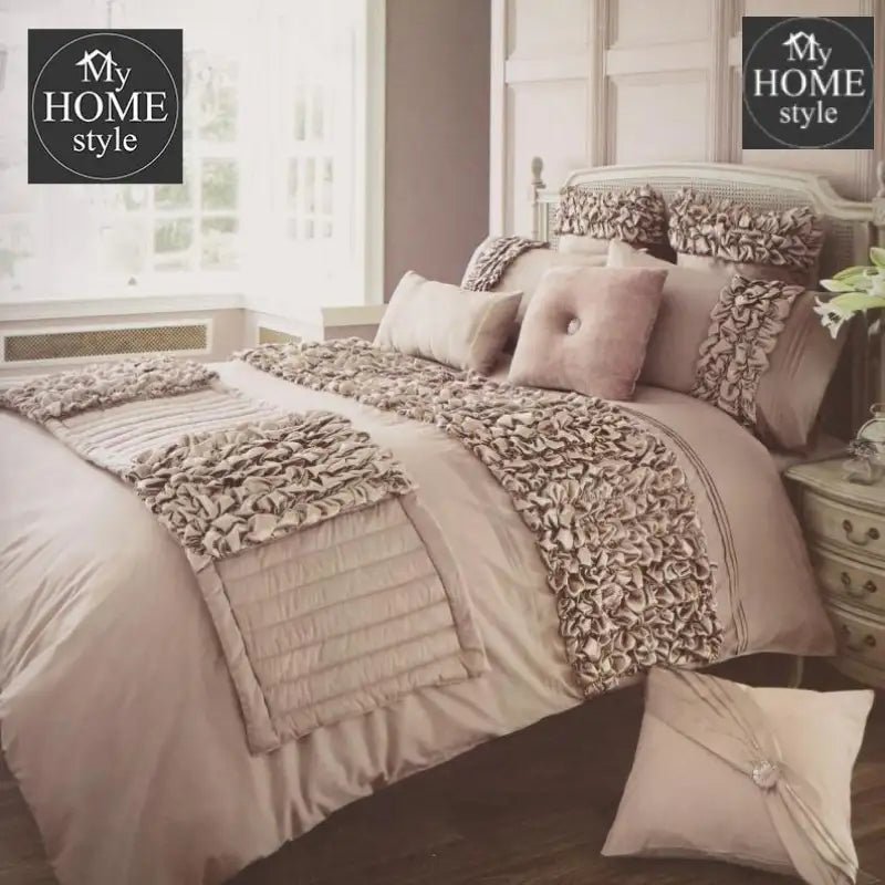 Ruffled Embellished Bridal set with Free Runner - myhomestyle.pk