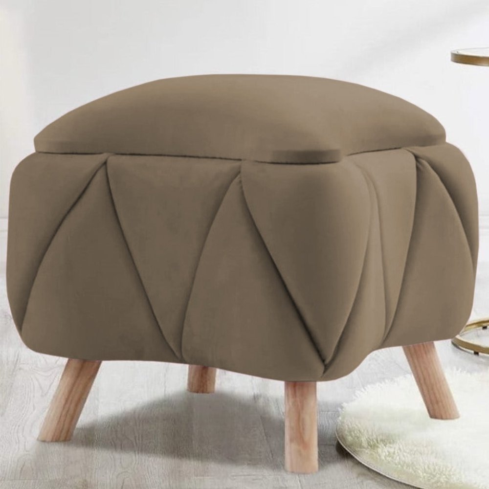 Single Ottoman Luxury Stool - 1438 - myhomestyle.pk