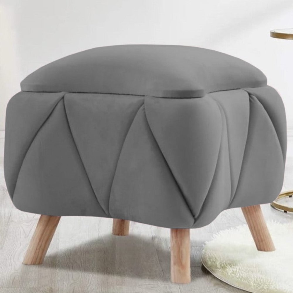 Single Ottoman Luxury Stool - 1438 - myhomestyle.pk