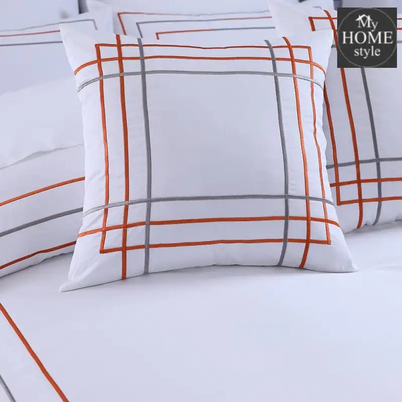 Spectacle Embroidered Quilt Cover Set - myhomestyle.pk