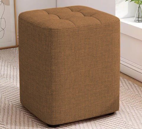 Square Shaped Wooden Ottoman Stool - 1460 - myhomestyle.pk
