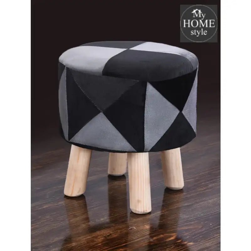 Wooden Round Stool - 1082 - myhomestyle.pk