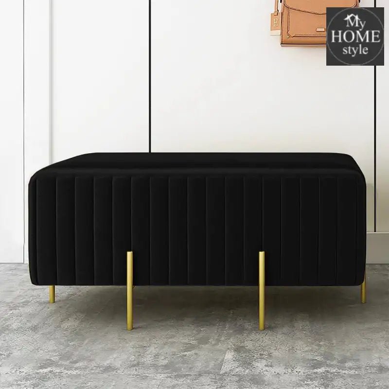 Wooden stool 2 Seater With Steel Stand - 261 - myhomestyle.pk