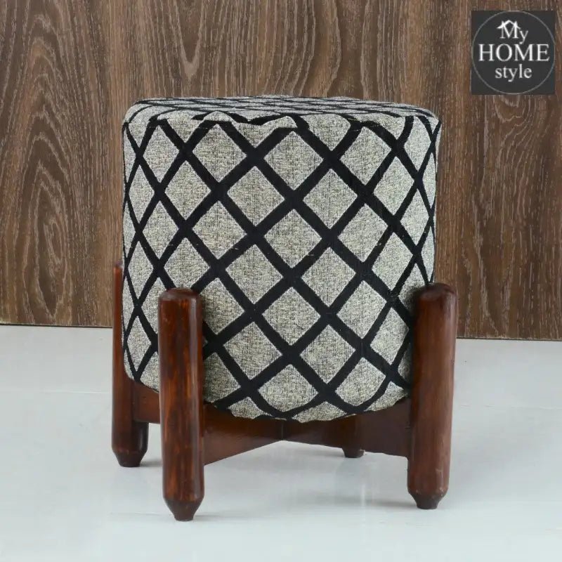 Wooden stool drone shape - 115 - myhomestyle.pk