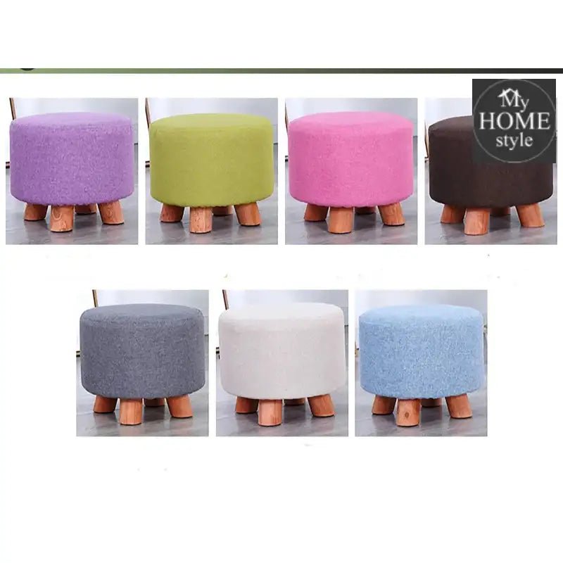 Wooden stool round shape - 160 - myhomestyle.pk