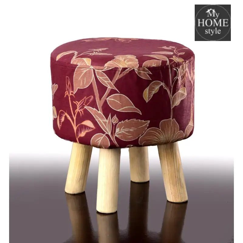 Wooden stool round shape - 779 - myhomestyle.pk