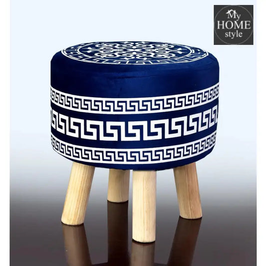 Wooden stool Vercase Design round shape-734 - myhomestyle.pk