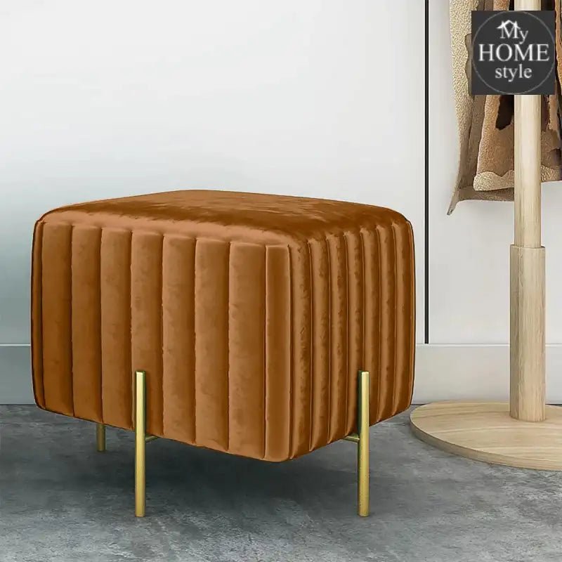 Wooden stool With Steel Stand - 199 - myhomestyle.pk