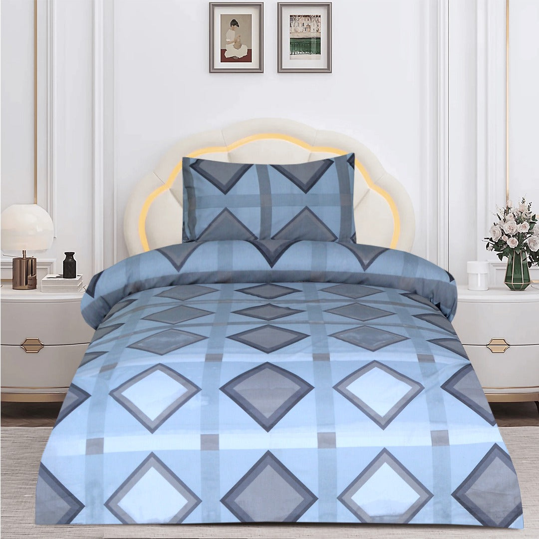 2 Pcs Printed Bed Sheet MHS-1186