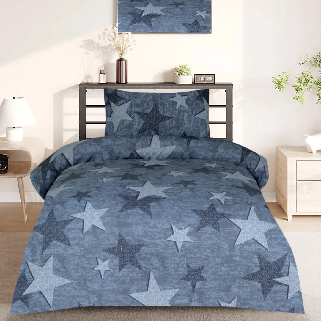 2 Pcs Printed Bed Sheet MHS-1189