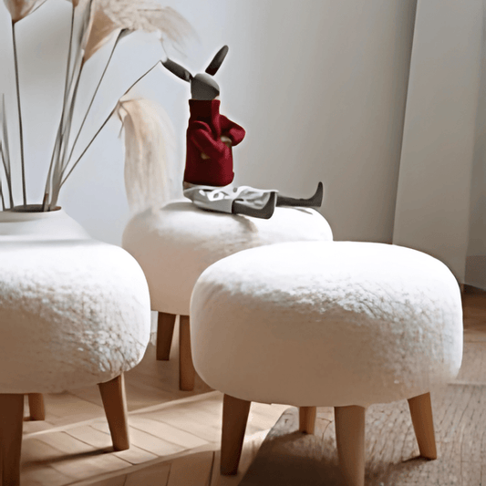 1 Seater Comfy Round Stool - 1519 - myhomestyle.pk