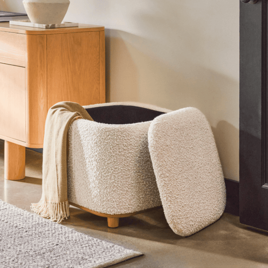 1 Seater Comfy Storage Ottoman Stool - 1500 - myhomestyle.pk