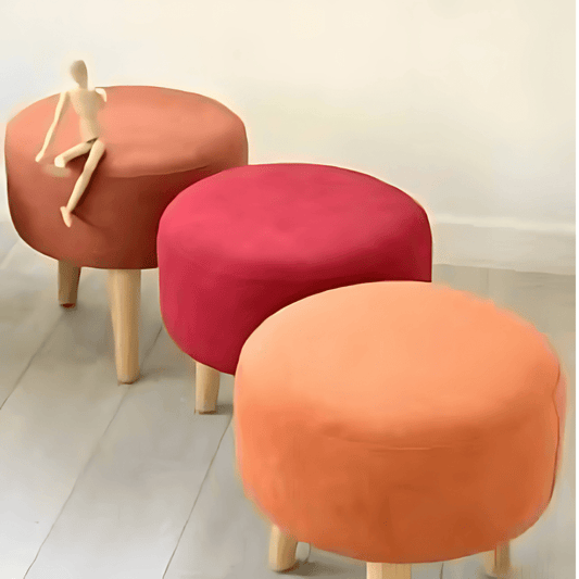 1 Seater Elegant Round Stool - 1510 - myhomestyle.pk