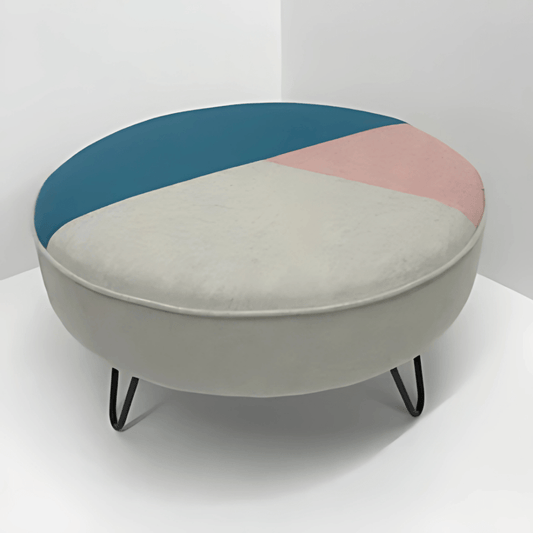 1 Seater Flamboyant Round Stool - 1501 - myhomestyle.pk