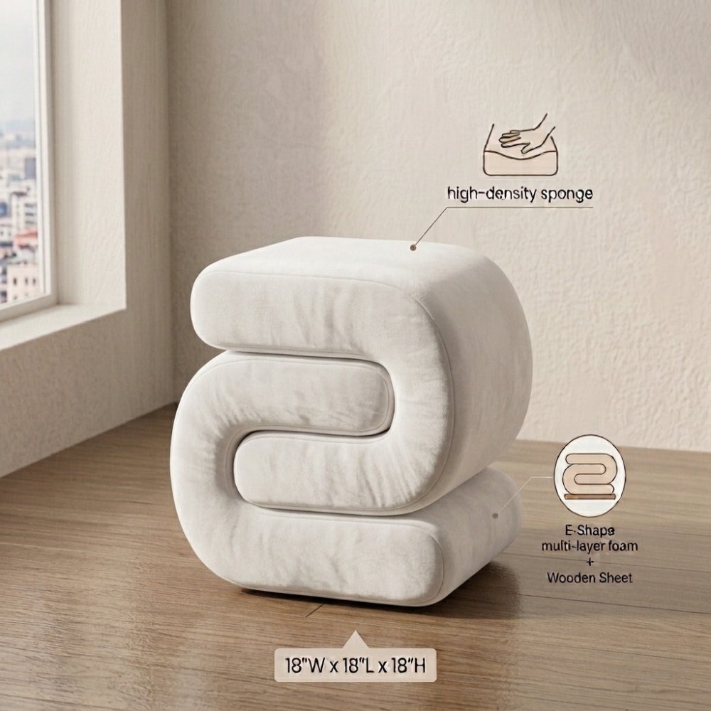 1 Seater Oval style Stool - 1595 - myhomestyle.pk