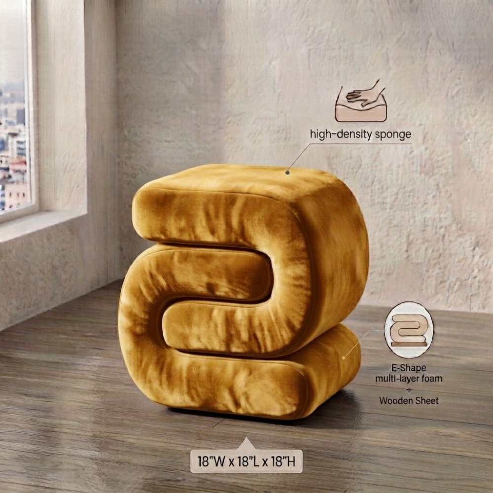 1 Seater Oval style Stool - 1595 - myhomestyle.pk