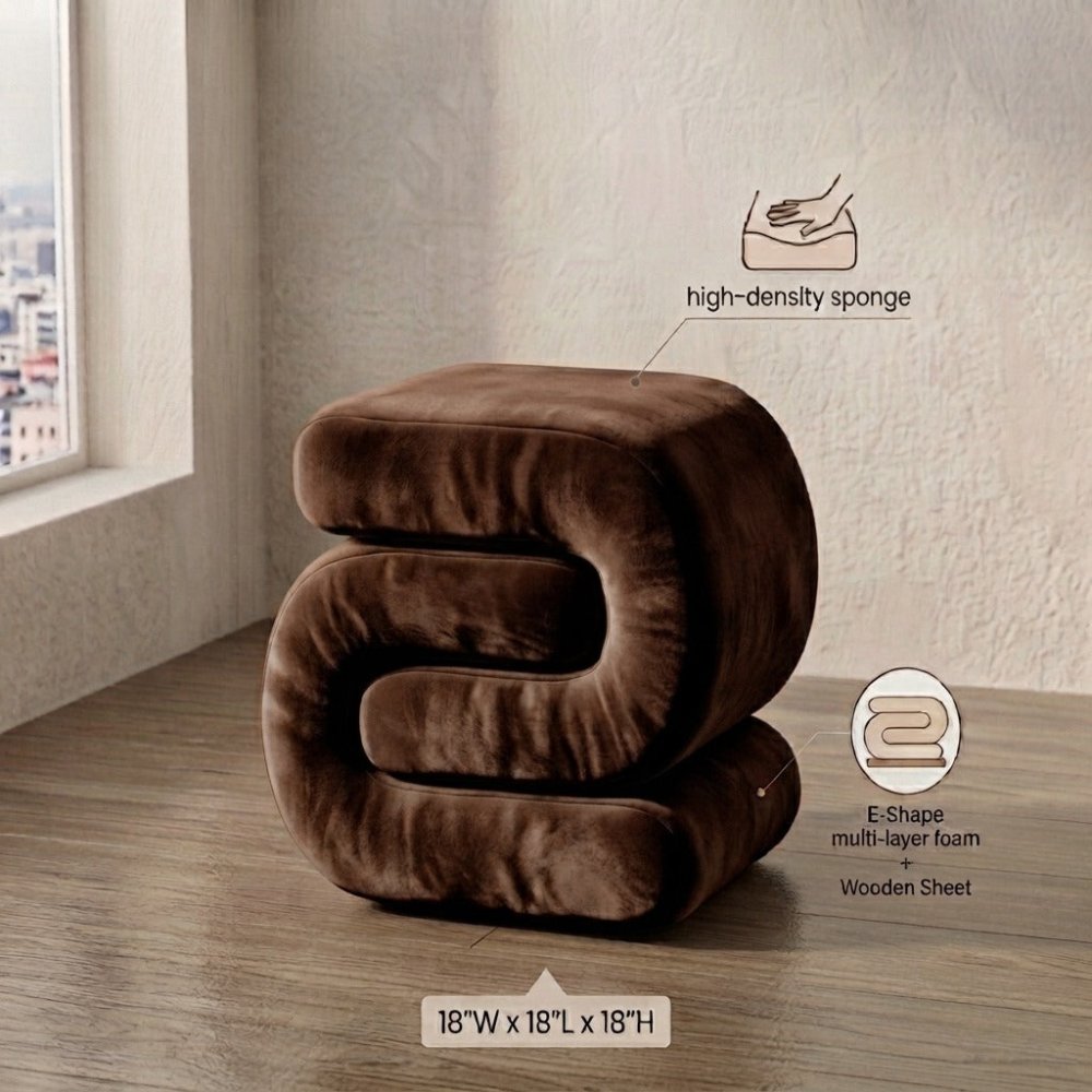 1 Seater Oval style Stool - 1595 - myhomestyle.pk