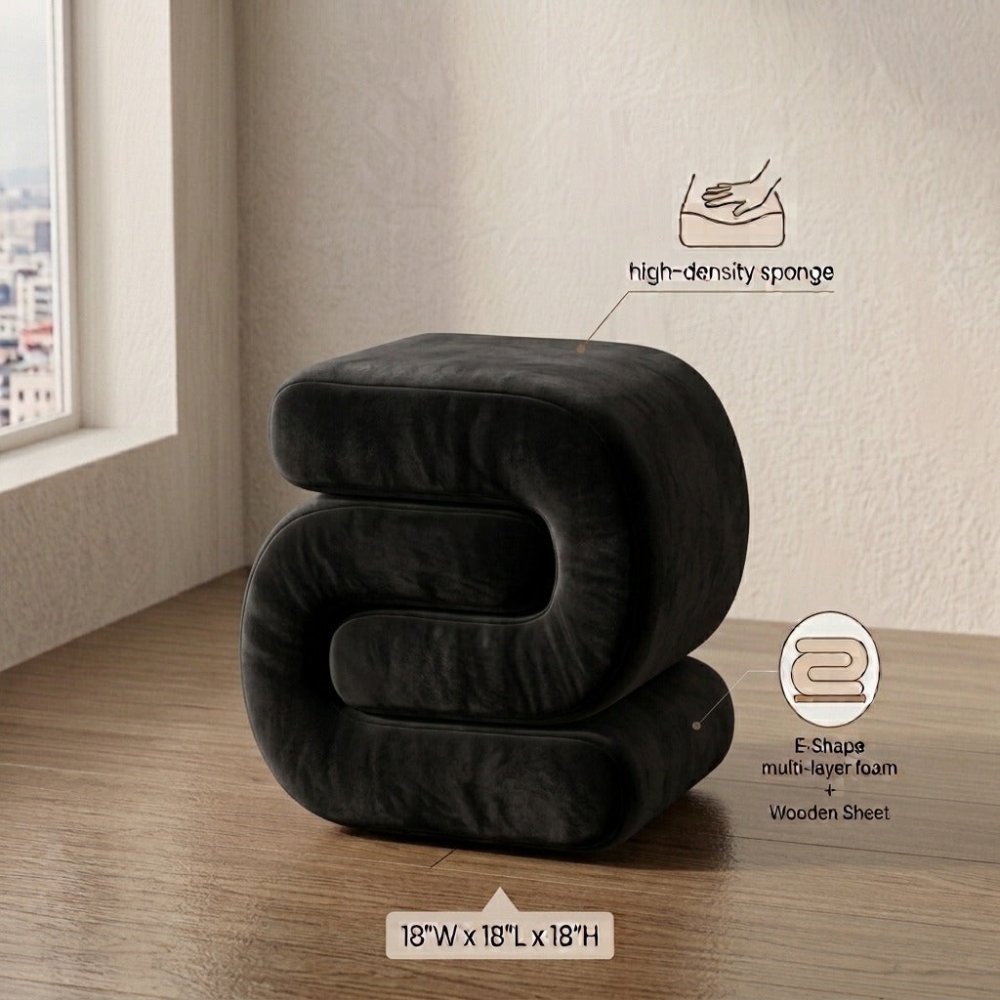 1 Seater Oval style Stool - 1595 - myhomestyle.pk