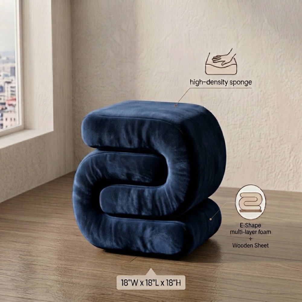 1 Seater Oval style Stool - 1595 - myhomestyle.pk