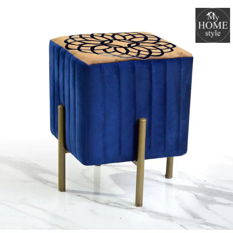 1 Seater Square Luxury Puffy Stool -1188 - myhomestyle.pk