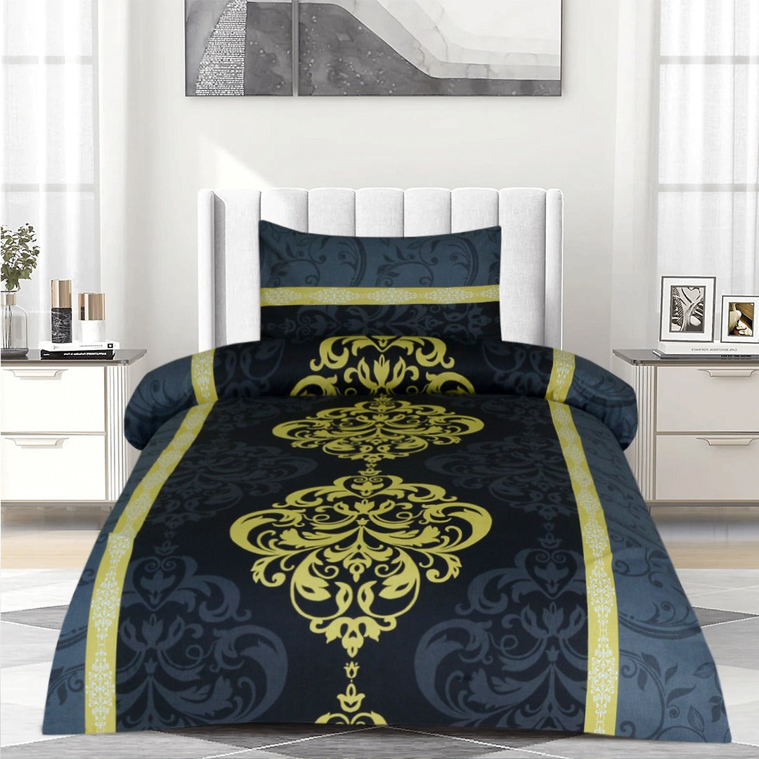 2 Pcs Printed Bed Sheet MHS-1183