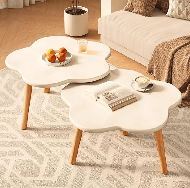 2 Pcs BloomNest Coffee Tables - 1578 - myhomestyle.pk