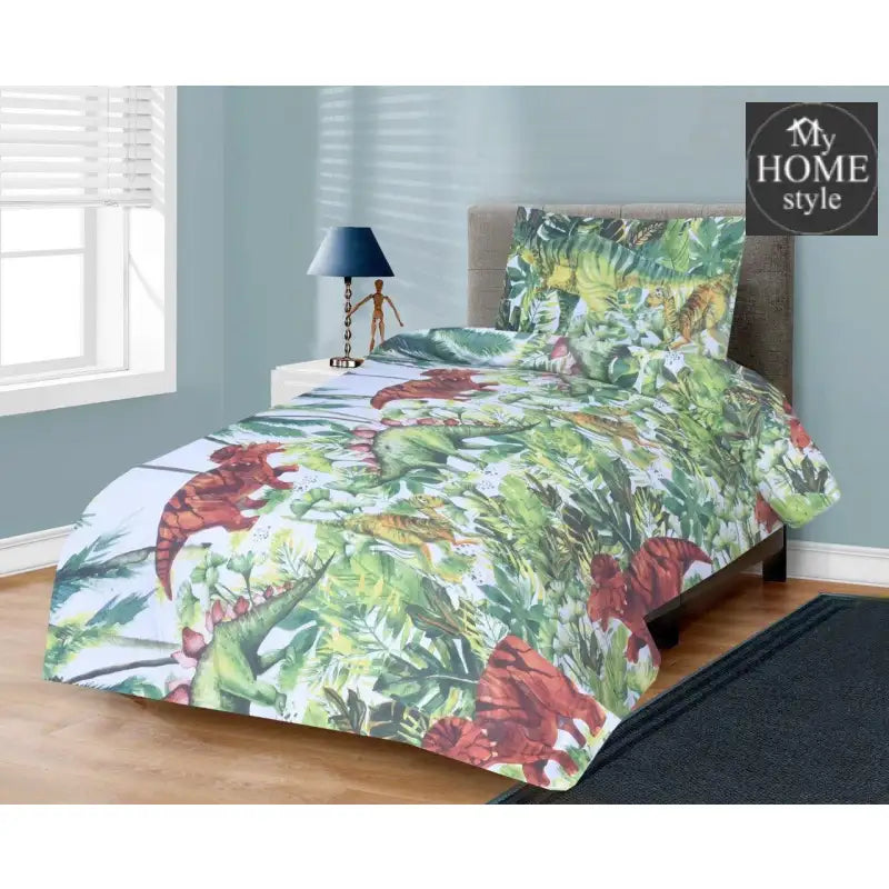 2 Pcs Printed Single Bed Sheet MHS-771 - myhomestyle.pk