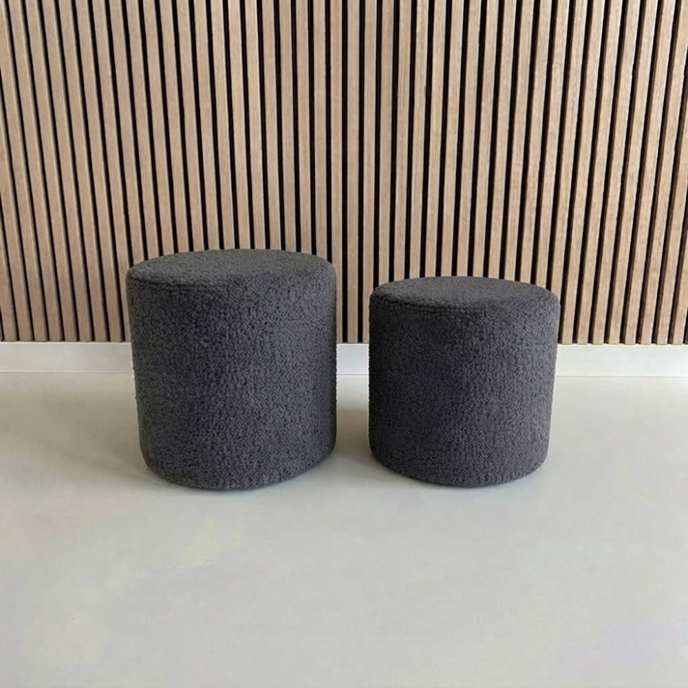 2 Pcs Round Booklay Stools - 1591 - myhomestyle.pk