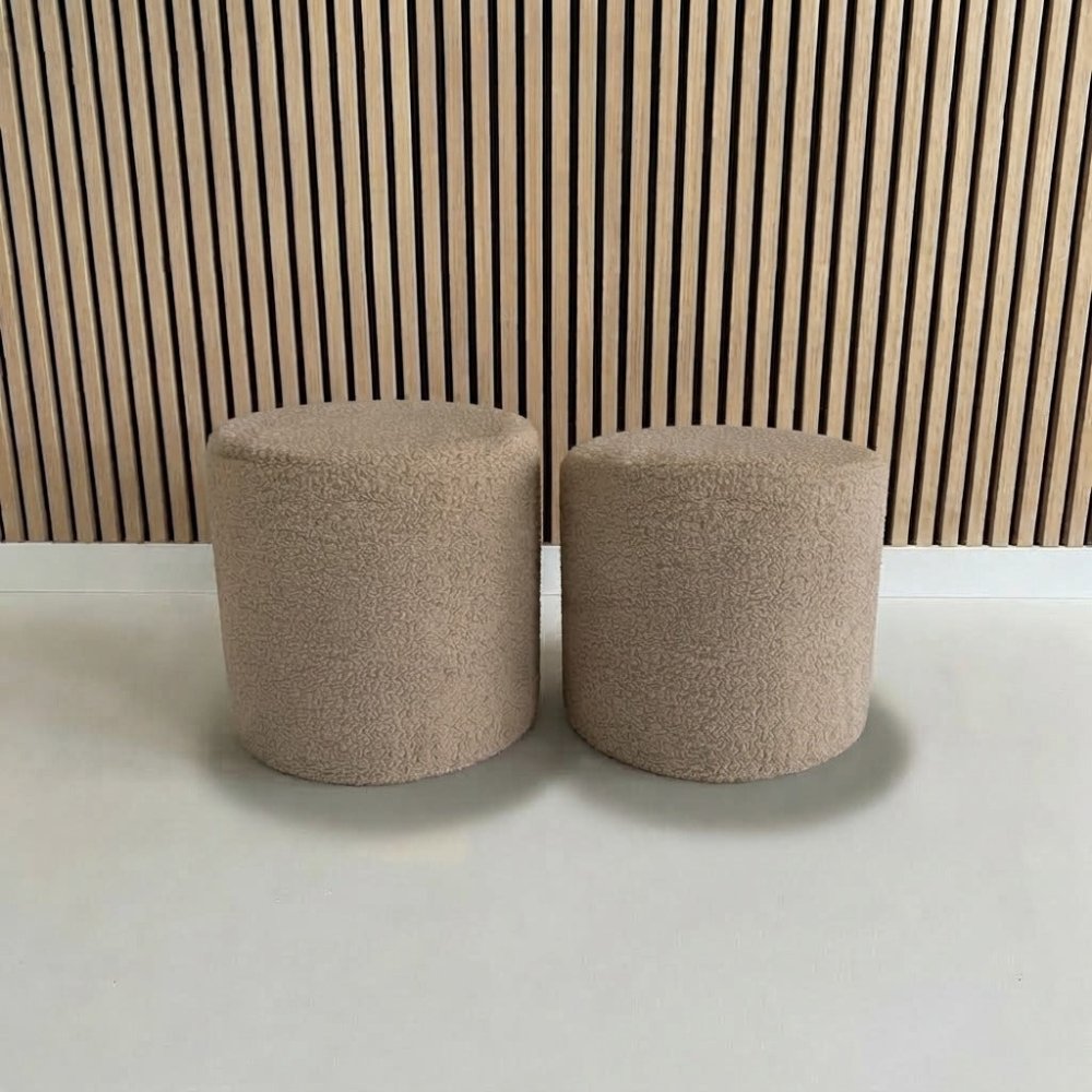 2 Pcs Round Booklay Stools - 1591 - myhomestyle.pk