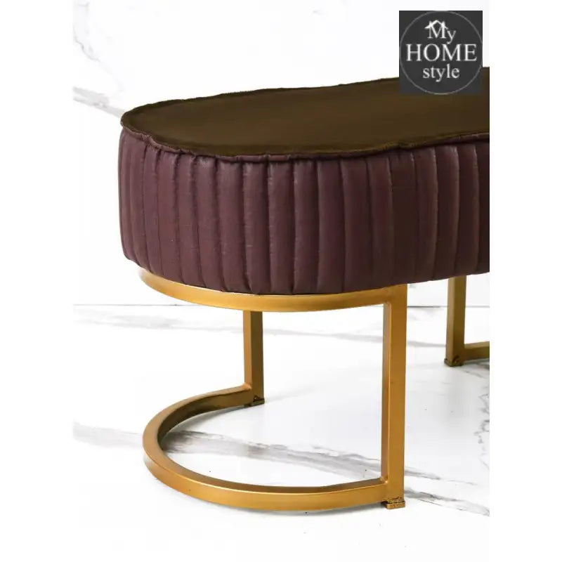 2 Seater Luxury Stool With Steel Stand -1116 - myhomestyle.pk