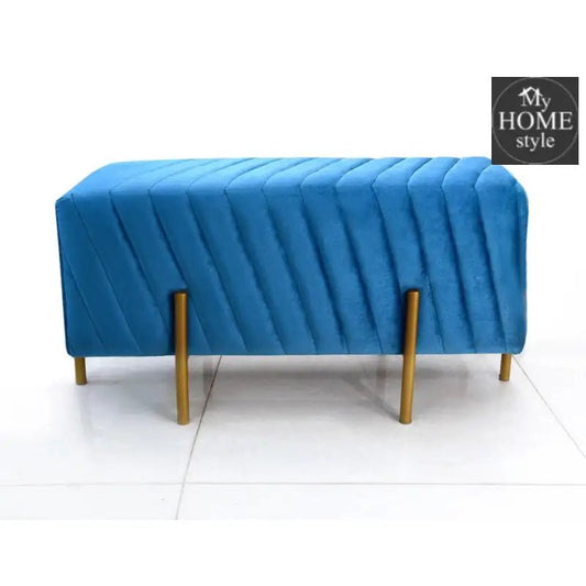 2 Seater Luxury Velvet Steel Stool - 923 - myhomestyle.pk