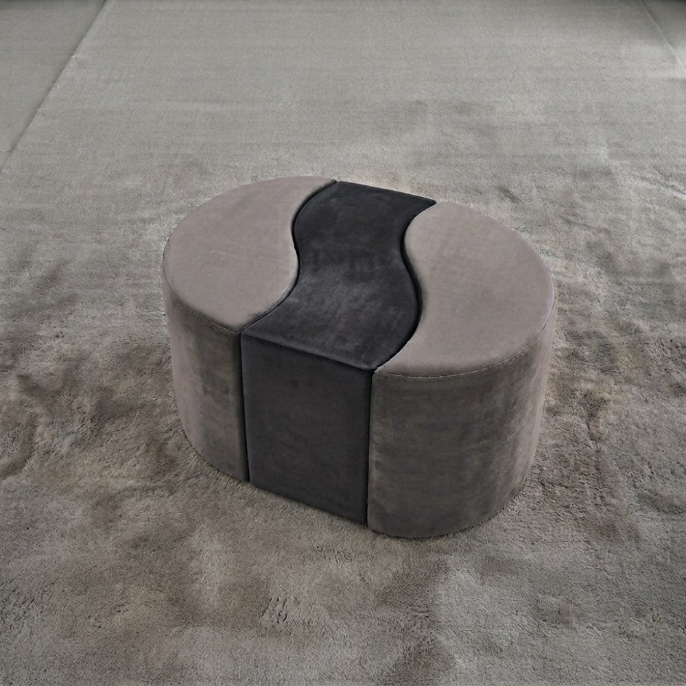 3 Pcs Curve Velvet Stool - 1594 - myhomestyle.pk