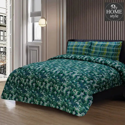 3 Pcs Premium Printed Bed Sheet Mhs-828 Bedsheets