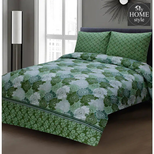 3 Pcs Premium Printed Bed Sheet Mhs-843 Bedsheets