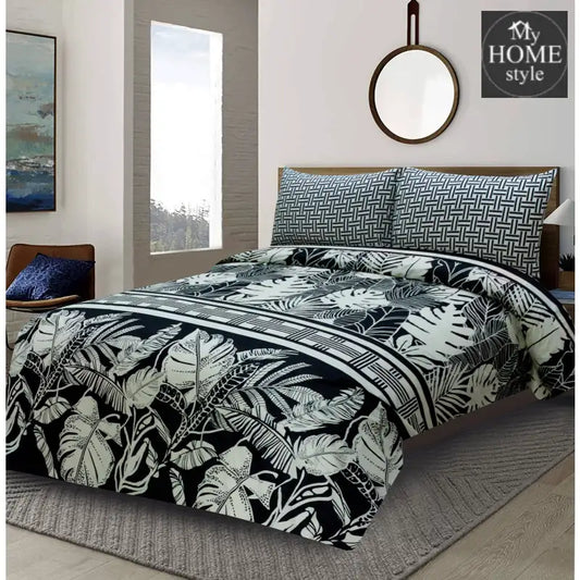 3 Pcs Premium Printed Bed Sheet Mhs-845 Bedsheets