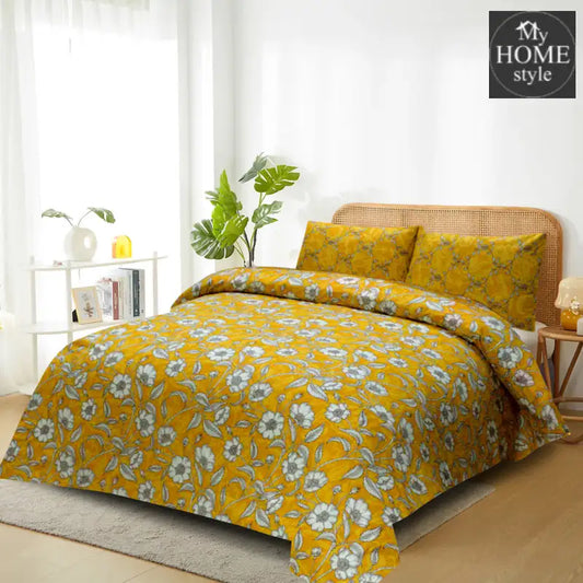 3 Pcs Premium Printed Bed Sheet Mhs-856 Bedsheets