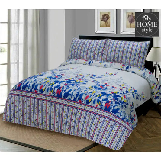 3 Pcs Premium Printed Bed Sheet Mhs-862