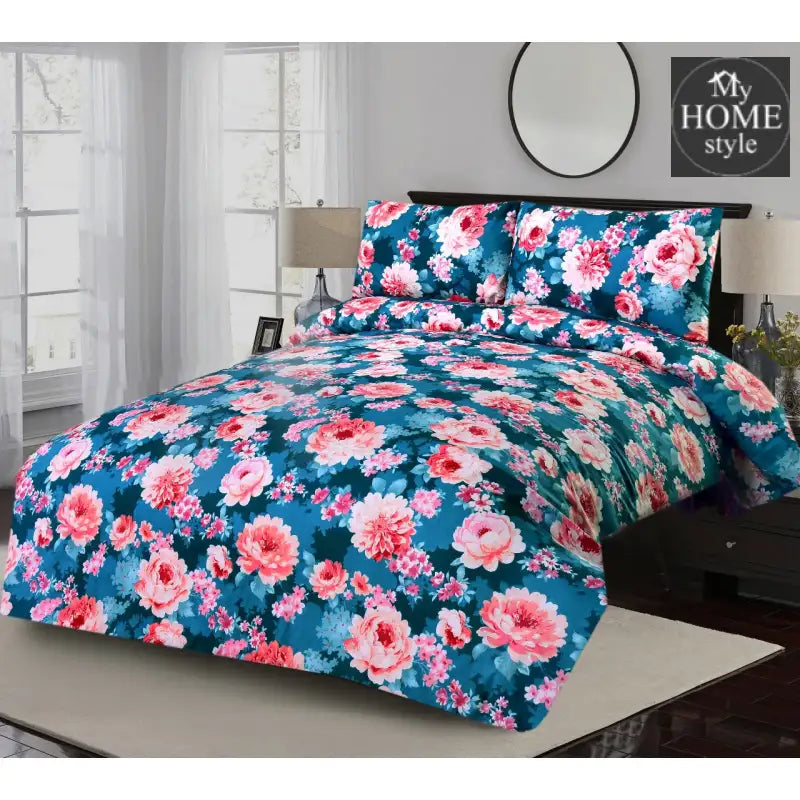 3 Pcs Printed Bed Sheet Mhs-827 Bedsheets