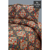 3 Pcs Quilted Floral Bedspread set MHS-n02 - myhomestyle.pk