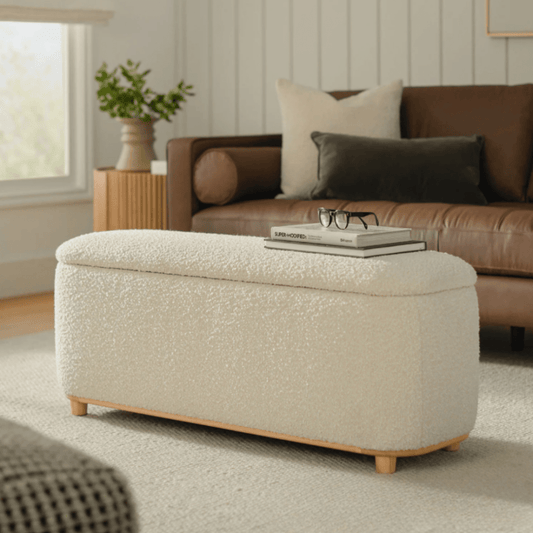3 Seater Comfy Storage Ottoman Stool - 1499 - myhomestyle.pk