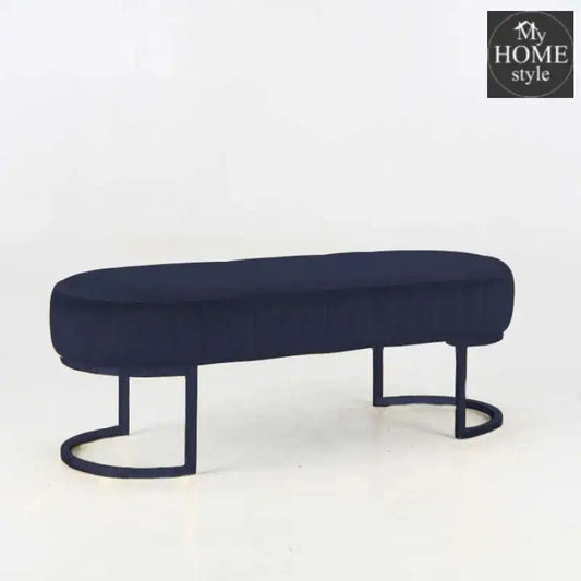 3 Seater Luxury Velvet Stool With Steel Stand - 1135 - myhomestyle.pk