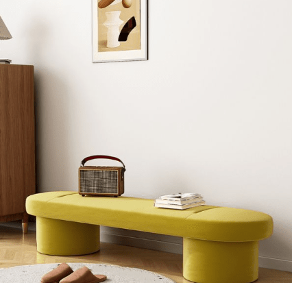 3 Seater Revive Velvet Luxury Stool - 1521 - myhomestyle.pk