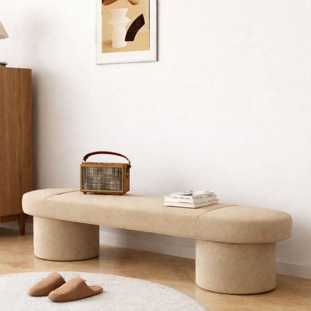 3 Seater Revive Velvet Luxury Stool - 1521 - myhomestyle.pk
