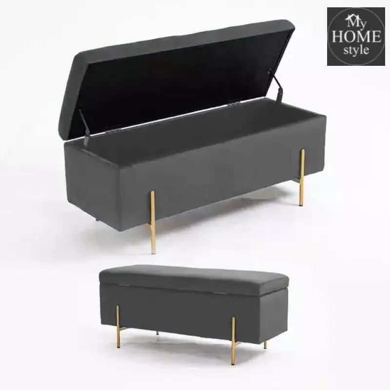3 Seater Storage Box With Steel Stand- 966 - myhomestyle.pk