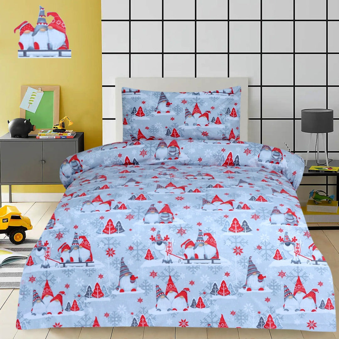 2 Pcs Printed Bed Sheet MHS-1209