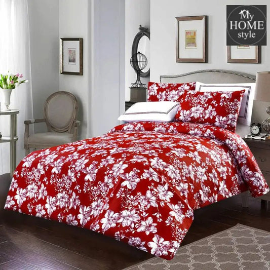 5 Pcs Printed Baratta Bed Sheet MHS - 0370 - myhomestyle.pk