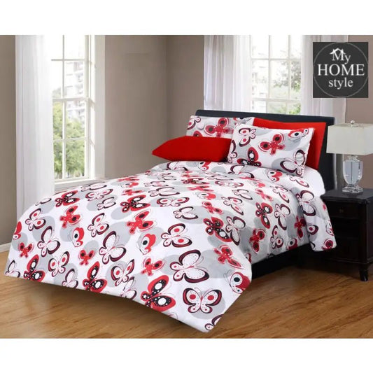 5 Pcs Printed Bed Sheet MHS - 606 - myhomestyle.pk